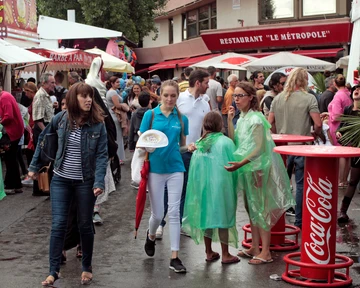 Foule autour du Jazz Festival 2017 à Montreux
