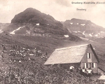 Drusberg-Klubhütte bei Oberiberg SAC - Einweihungsakt